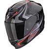 Scorpion Casco moto integrale Scorpion EXO-520 EVO AIR TERRA nero-argento-rosso, L