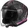 LS2 Casco aperto LS2 OF603 Infinity II Lotus nero e rosa, L