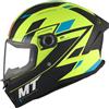 MT Helmets Casco moto integrale MT Stinger 2 Solid Zivze verde fluo-nero-blu opaco, M