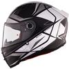 MT Helmets Casco moto integrale MT REVENGE 2 S HATAX B2 nero-grigio-bianco, S