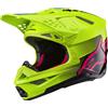 Alpinestars Casco da motocross Alpinestars Supertech S-M10 Unite giallo fluo-nero-rosa, XL