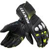 Revit Guanti da moto Revit Control nero-giallo fluo, S
