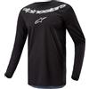 Alpinestars Maglia motocross Alpinestars Fluid Lucent nero-argento, M