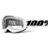 100% Occhiali da motocross per bambini 100% STRATA 2 plexi bianco chiaro,