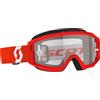 SCOTT Occhiali da motocross SCOTT PRIMAL CLEAR rosso e bianco,