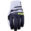 FIVE Guanti da motocross FIVE MXF4 bianco-blu-giallo fluo, L