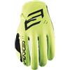 FIVE Guanti da motocross per bambini FIVE MXF4 giallo fluo, L