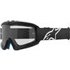 Alpinestars Vision Youth Corp occhiali da motocross per bambini neri con lenti trasparenti,