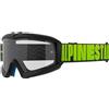 Alpinestars Vision Youth Hollow nero-antracite-giallo fluo occhiali da motocross per bambini con lenti trasparenti,