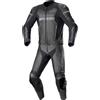 Alpinestars GP Force Chaser TECH-AIR 5 compatibile nero-nero tuta moto in pelle a due pezzi, 56