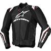 Alpinestars Giacca moto in pelle Alpinestars Missile 3 Ignition nero-bianco, 54