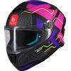 MT Helmets Casco moto integrale MT Targo S Brik nero opaco-rosa, XS