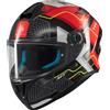 MT Helmets Casco moto integrale MT Targo S Brik nero-rosso lucido, M