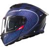 MT Helmets Casco moto apribile MT Atom 2 SV Destiny blu-nero opaco, 2XL