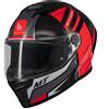 MT Helmets Casco moto integrale MT Stinger 2 Tron nero-rosso-grigio, M