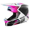 Shot Casco motocross Shot Race Phaser perla nero-blu-rosa, L