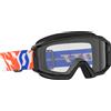 SCOTT Occhiali motocross per bambini SCOTT Primal Youth neri con plexiglass trasparente,