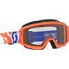 SCOTT Occhiali motocross per bambini SCOTT Primal Youth arancione con plexiglass trasparente,
