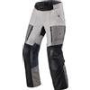 Revit Pantaloni da moto Revit Sand 5 H2O corti argento-nero, XL
