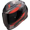 Scorpion Casco integrale da moto Scorpion EXO-491 Abilis nero-grigio-rosso, S