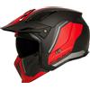 MT Helmets Casco jet con maschera MT Streetfighter SV S TWIN C5 nero-rosso con visiera iridium, XL