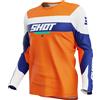 Shot Maglia da motocross arancione per bambini Shot Draw League Dimensione: 8/9, 8/9