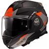 LS2 Casco moto modulare LS2 FF901 Advant X Oblivion nero-rosso-titanio, XL