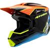 Alpinestars Casco da motocross per bambini Alpinestars S-M3 FRAY nero-arancione fluo-giallo fluo-turchese, M