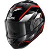 SHARK Casco Modulare Shark Evo Es Yari Black Red White