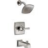 Delta Ashlyn 14 Series - Kit per vasca e doccia monofunzione, con soffione monocomando touch, in acciaio inox T14464-SS (valvola non inclusa)