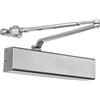 Dynasty Hardware Chiudiporta a montaggio superficiale 8500-HO-ALUM con braccio aperto di tenuta, alluminio spruzzato