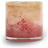 BY ON ByON Calore XS 5280602745 - Portacandele fatto a mano in vetro rosa nebbia con sottili strisce oblique - Multifunzionale come vaso, portacandele o ciotola, 10 x 10 x 10 cm