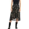 REPLAY W9869 all Over Printed Viscose Plain Gonna, Dark Brown/Cream 020, XXS Donna
