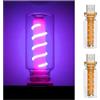 Zosppei 2 PCS Retro lampade per auto,Plug-in USB ha portato le luci d'atmosfera interna con il tocco e dimmerabile,auto USB luce notturna,portatile Mini LED lampade interne per auto,camera da letto,Viola
