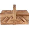 Custodia A Sbalzo Vintage Scatola Da Cucito In Legno Shabby Chic Portaoggetti