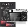 kinokoo Pellicola salvaschermo per Fuji X100S/X100 Camera, 0,25 mm 9H pellicola in vetro temperato per Fuji X20/X10/X-E1 - senza bolle antiimpronta e antigraffio e senza bolle(Confezione da 3)