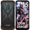 DOOGEE Blade10 Pro Energy Rugged Smartphone Android 15, 32GB+256GB / 2TB Telefono Indistruttibile, 6150mAh Cellulare da Lavoro, 6,56 Cellulare Antiurto, 50MP+8MP, Octa Core, 4G Triplo SIM, NFC,Faccia