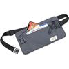 TROIKA Marsupio Blue Cycle Belt Bag - 1 scomparto con protezione di lettura - adatto per biglietti, smartphone, passaporto, carta d'identità, carte d'imbarco - plastica marina riciclata - grigio scuro