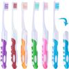 HTTDSLF 6 Spazzolini da Denti da Viaggio Pieghevoli, Spazzolino da Denti Portatile, Spazzolini da Viaggio, per Viaggi, Campeggio, Escursionismo