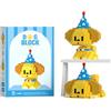 NHQZ Mattoncini da costruzione con Retriever dorato, graziosi Retriever dorato mattoni per animali, regalo per adulti, bambini, Set di Mattoncini da Costruzione 2 In 1,380 pezzo