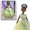 Mattel Bambola Tiana Disney da Collezione per celebrare i 100 anni di magia Disney, ispirata al film Disney, regali per bambini, bambine e collezionisti, HLX61