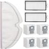 Rrochio Kit di Accessori per roborock Q8 Max+, Set Ricambi per Robot Aspirapolvere roborock Q5 Pro+, Q7 Max+, Q7+ con 2 Panni, 4 Sacchetti, 2 Filtri Hepa, Accessori Ricambi (8 Pezzi)
