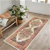 artyrugs Tappeto Lavabile in Lavatrice, 80x150cm, 75% Cotone Riciclato, Pelo Corto, Fondo Antiscivolo, Tappeti per Soggiorno, Camera da Letto, Cucina, Corridoio, Ufficio, Oliva & Zucca