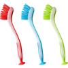 WYAN 3 Pezzi Spazzola per Piatti con Manico, Spazzola per Piatti Cucina, Spazzola Lavapiatti, rimuove sporco e sporcizia da pentole, padelle e piastre (Rosso, verde, blu)