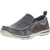 Skechers Elected Drigo, Mocassini Slip-On Uomo, Carbone, 46 EU