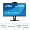IIYAMA XUB2790QSUH-B2 - Monitor Iiyama ProLite XUB2790QSUH-B2 27 IPS QHD con Webcam Windows Hello, USB-C 65W e KVM Switch