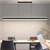 Mikeru Lampadario Cucina Moderna, 150cm Lampadario LED Sospensione con Telecomando Telecomando dal 10% al 100% 3000k/4500k/6500k Lampada da Tavolo da Pranzo Sospesa per Il Soggiorno