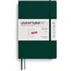 LEUCHTTURM1917 372689 agenda settimanale e quaderno Paperback (B6+) 2026, copertina morbida, verde foresta, inglese