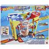 Hot Wheels- Playset Autolavaggio Cambia Colore con Macchinina Cambia Colore, Giochi d'Acqua, Ascensore e Tanto Altro, Giocattolo per Bambini 4+ Anni, GRW37