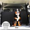 GOMETY Griglia di protezione per auto, rete di separazione per cani, 120 x 90 cm, doppio strato di polipropilene con 4 ganci, rete universale per cani di sicurezza per animali domestici, divisorio